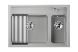 Мойка кухонная Granula Kitchen Space 7302, АРКТИК